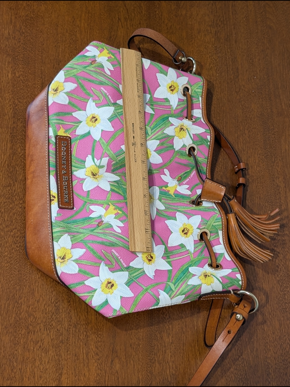 Dooney And Bourke Daffodil Drawstring Bucket Bag - Picture 4 of 6